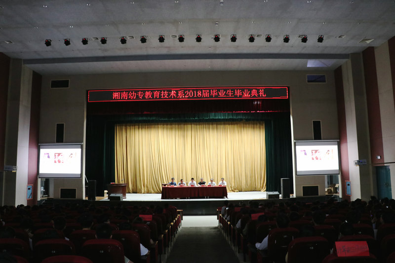 我校举行2018届毕业生毕业典礼