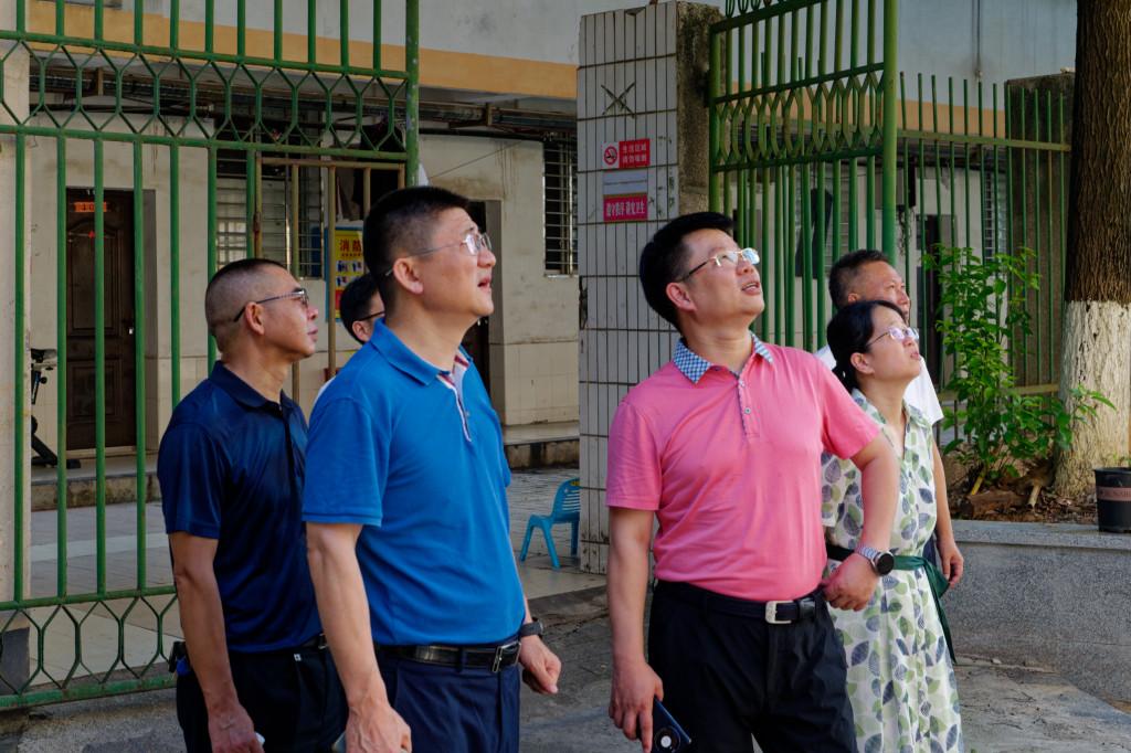 雷明辉调研学校项目建设工作