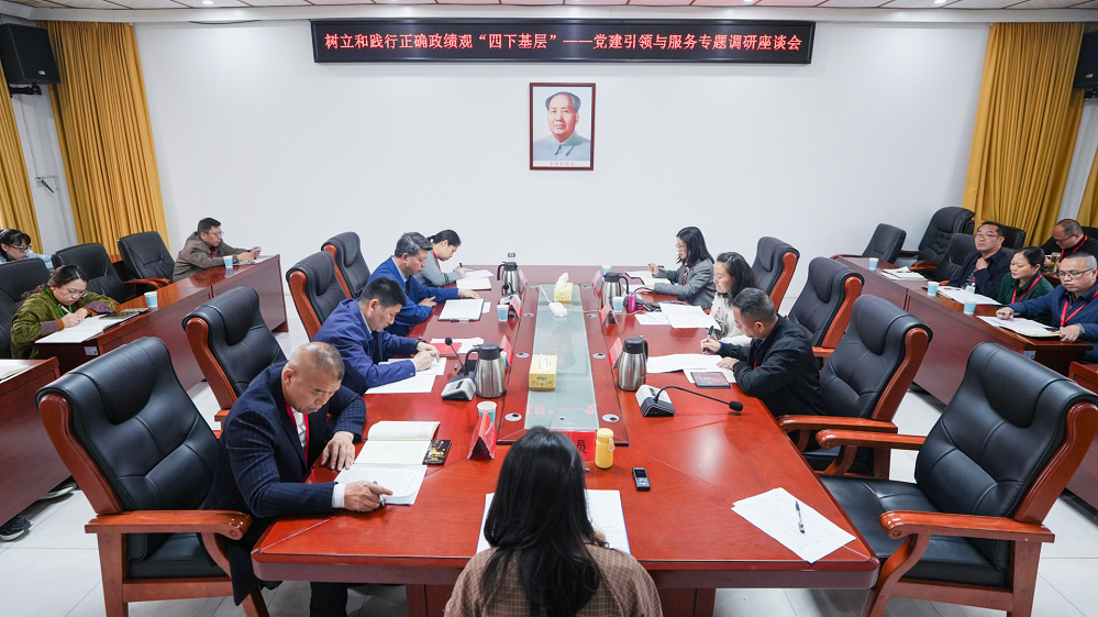 党建引领聚合力 服务下沉促发展——我校召开党建引领与服务专题调研座谈会